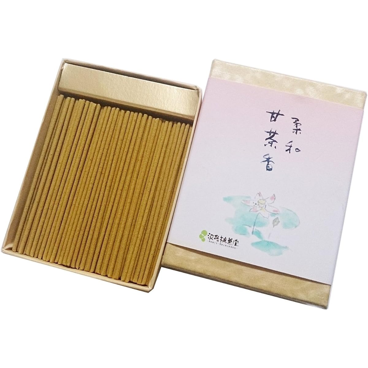 Awaji Umekundo Incense Mini Size Soft Sweet Tea Incense 55g (Sandalwood) Natural Sandalwood Frankincense Purifying Incense Stick #49