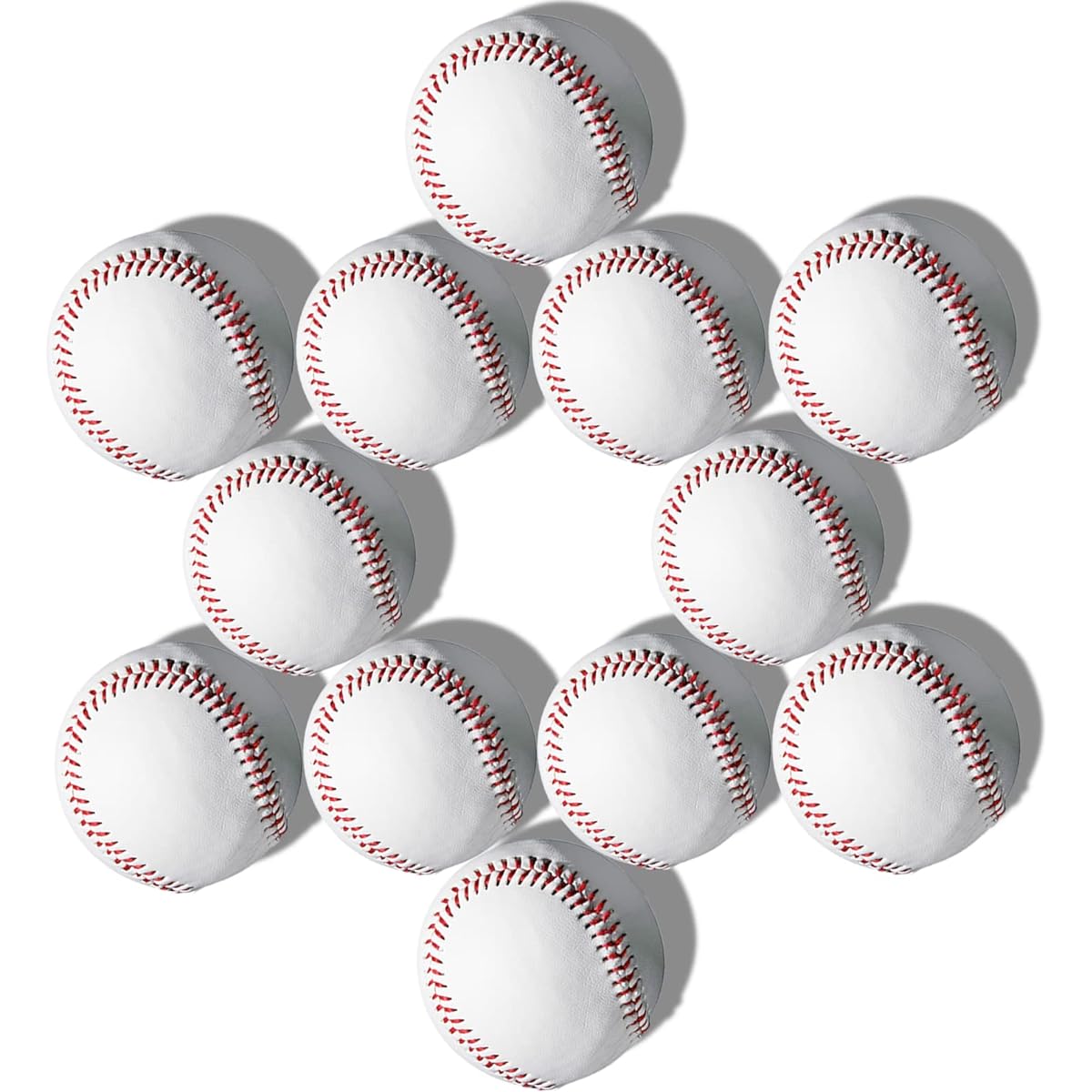 YANYODO Baseball Ball, Baseball Practice Ball, Hardball, Softball/Semi-hardball, 12 Baseballs, Laning Ball, Pitching Practice, High School Baseball, Baseball Ball, Hardball, Pitching Practice, Practice Ball, Baseball Pitching To