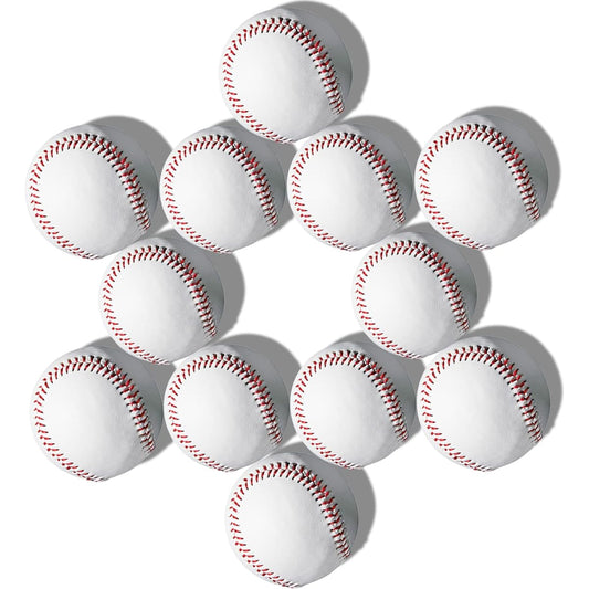 YANYODO Baseball Ball, Baseball Practice Ball, Hardball, Softball/Semi-hardball, 12 Baseballs, Laning Ball, Pitching Practice, High School Baseball, Baseball Ball, Hardball, Pitching Practice, Practice Ball, Baseball Pitching To