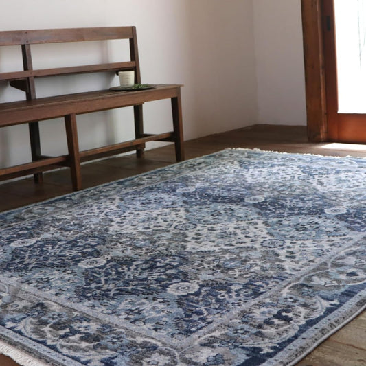 Hagiwara Wilton Rug Approx. 160 x 225cm "RAKKAS Glaze" Oriental Style Vintage Like Hot Carpet/Floor Heating Compatible
