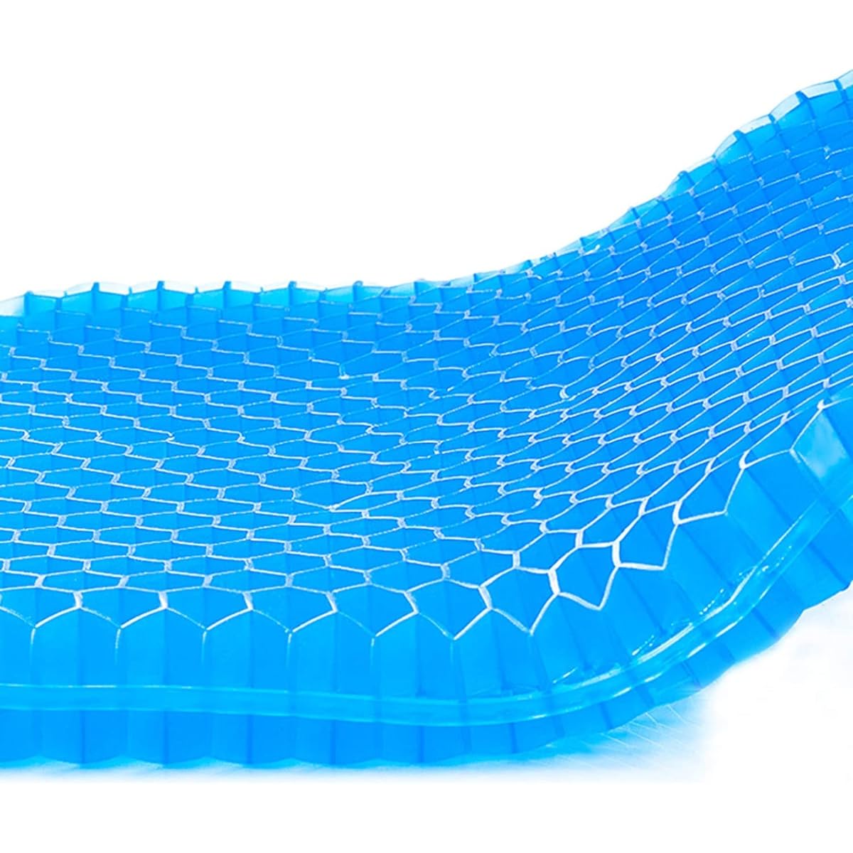 Gel Cushion [Double Design Gel Technology] Seat Cushion with Cushion Cover, Zero Gravity Cushion, High Repulsion, Breathability, Body Pressure Dispersion, For Cars, Chairs, Home, Office, All Seasons (M18)