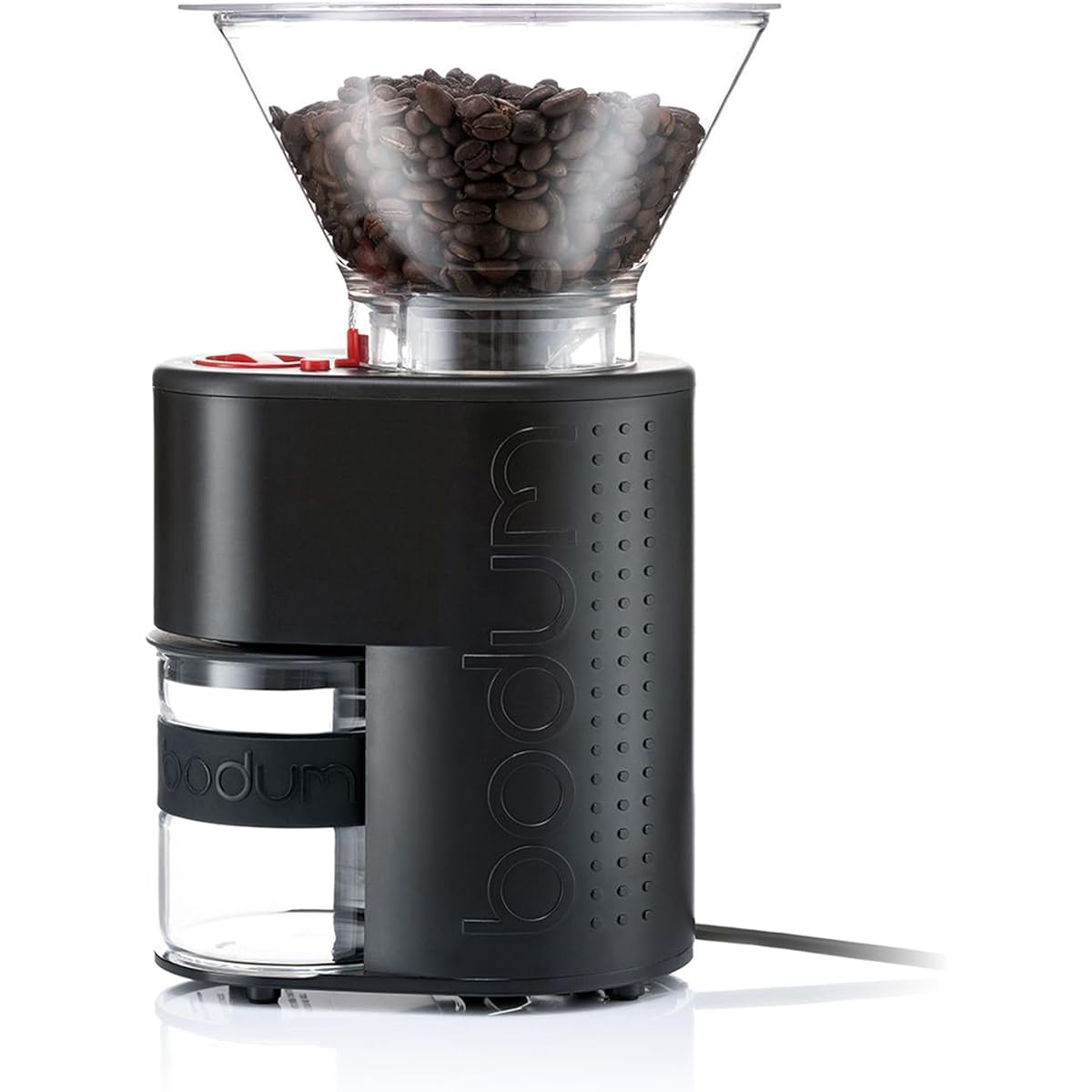 BODUM Coffee Mill Electric Mill BISTRO Bistro Electric Coffee Grinder Black Conical Blade Prevents Uneven Grinding, Anti-Static, Quiet, Grind Adjustment [Genuine Product] 10903-01JP-3