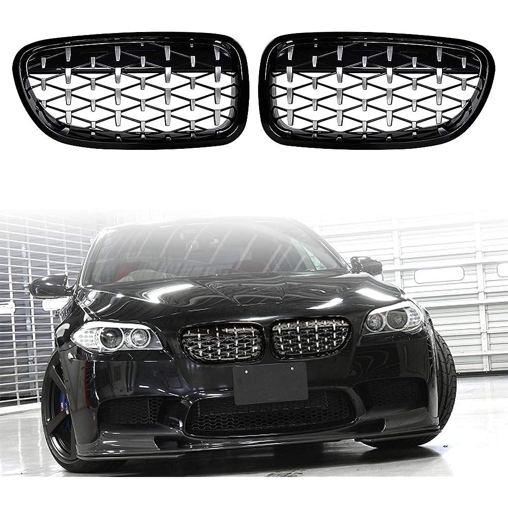 Gloss Black Front Kidney Grill BMW F10 528i 535I 550i 4D M5 2011-2016 '10 -'17