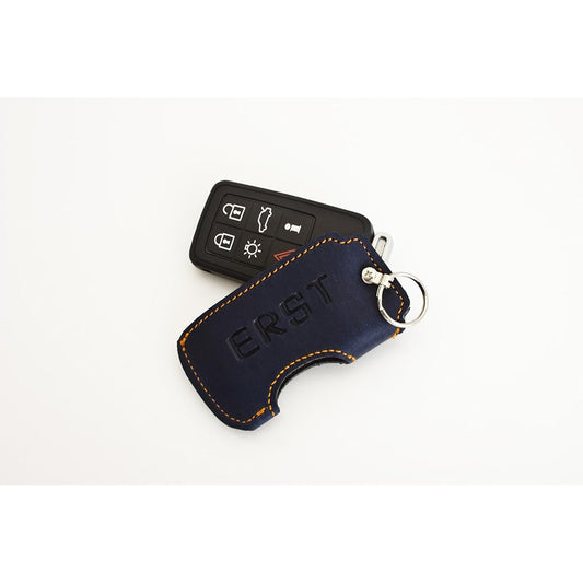 ERST Leather Key Cover for Volvo C-Type Color: ERST COLOR (Dark Blue) LKC-E-C-DBOR