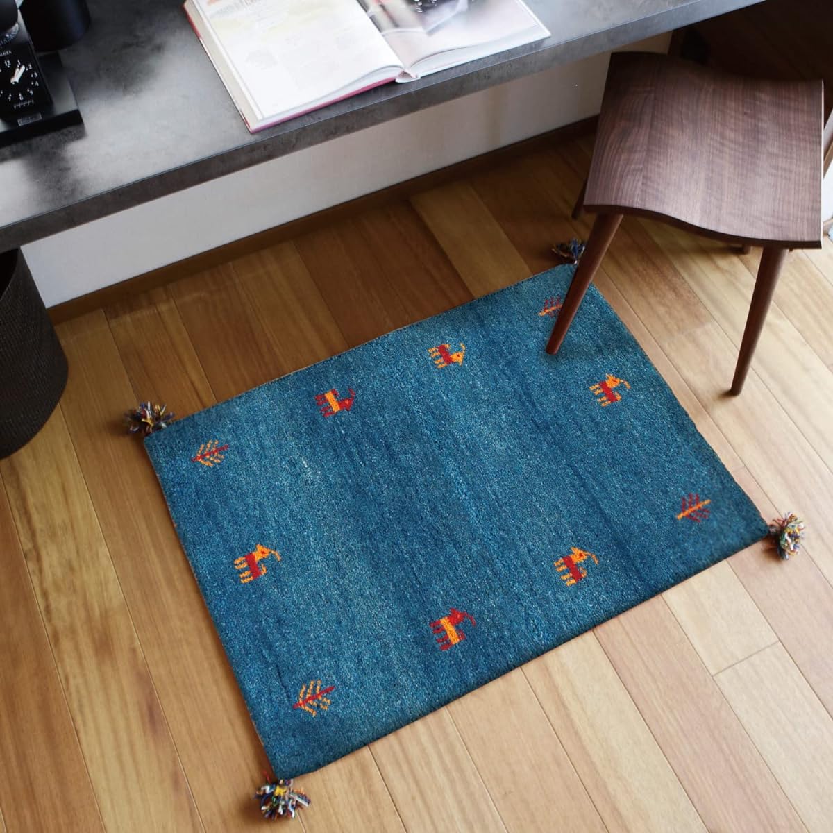 Hagiwara Gabbeh Rug Blue Approx. 70X120cm "GABBEH D10" 270015835