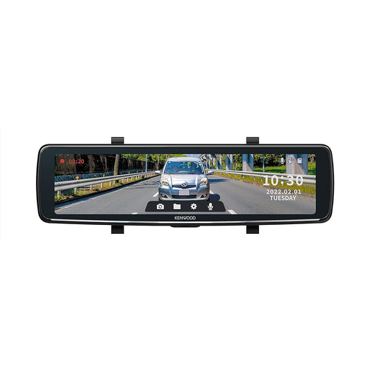 Works with KENWOOD Saisoku Navi 2022-2023 model to display various images on the navigation screen using high-precision positioning records DRV-EMN5700 Black