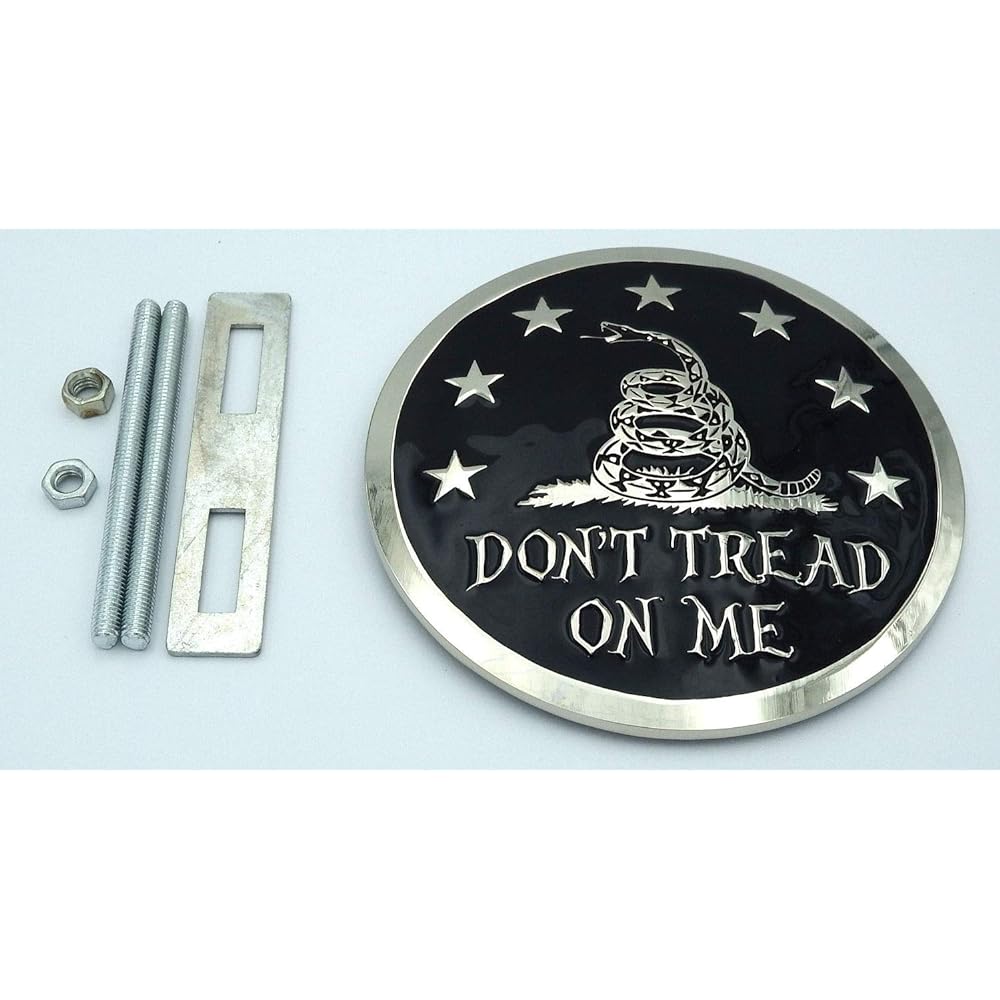 Don'T TREAD ON ME Gazden Flag Grill Badge American Flag Emblem Car Truck Grill Mount Metal