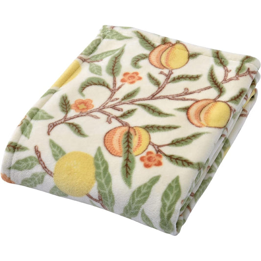 Nishikawa Cotton Blanket Single Washable Pile 100% Cotton Morris Gallery Soft Made in Japan Cream FQ03101009