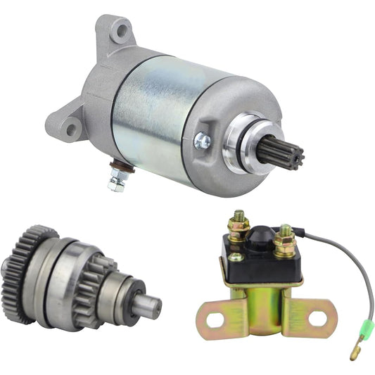 Hity Motor 18645 Starter Drive & Relay Solenoid for Polaris Sportsman 500 1996-2002 Polaris 3084981 3090188