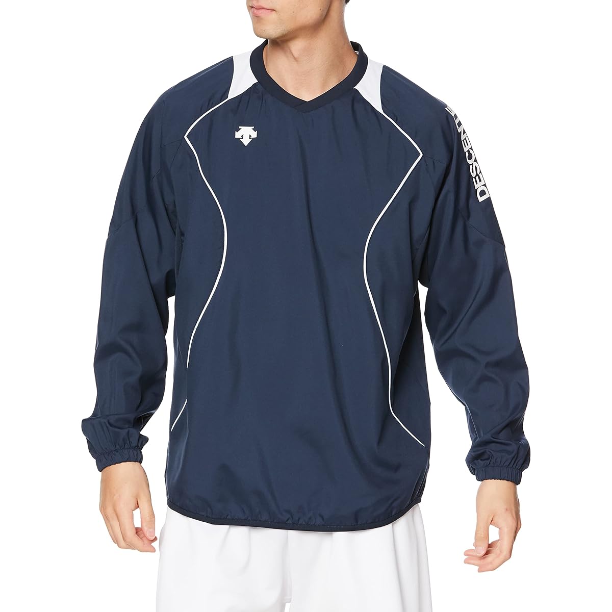 [DESCENTE] Long Sleeve Practice Top, Volleyball Piste, Long Sleeve, Lightweight, Classic Practice, Suitable for Men, Women, Juniors, Unisex