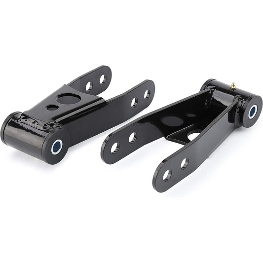 KSP Rear Ring Shackle Kit 1 inch-2 inch Adjustable Solid Steel Drop Kit Silverad 1500 1999-2019 2WD 4WD 4X4 6-Lug