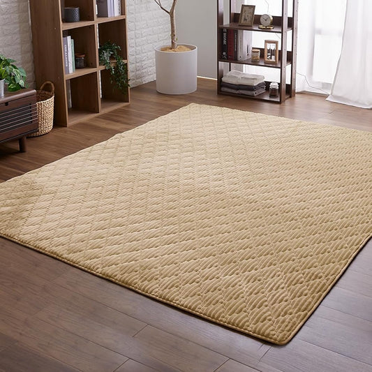 Iris Plaza Flannel Rug (without needles) 190 x 240 Smoky Yellow