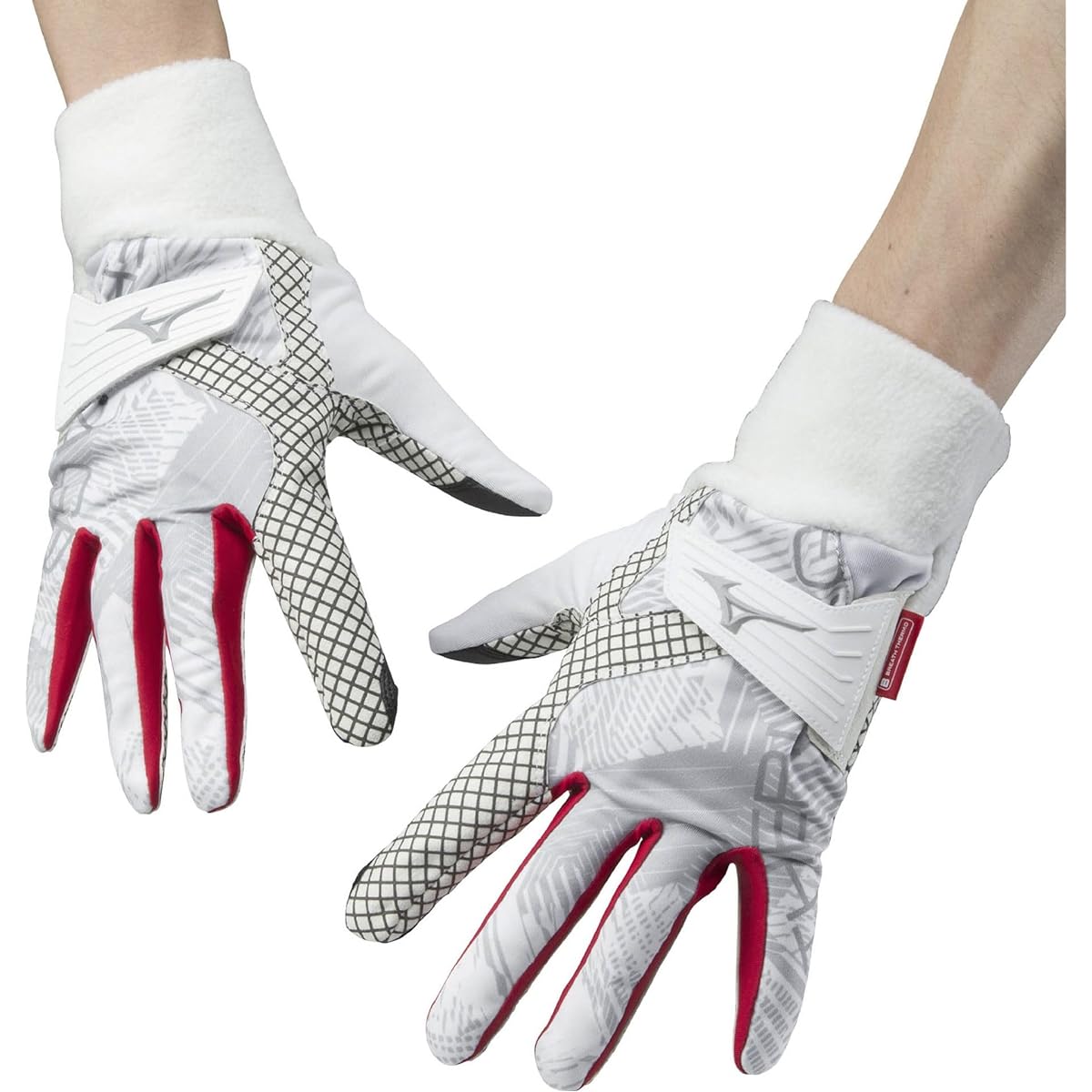 MIZUNO Golf Gloves Therma Grip 2023 Model Men's For Both Hands Moisture Absorbing Heat Generating Material Uses Breath Thermo For Autumn/Winter Use Touch Panel Compatible