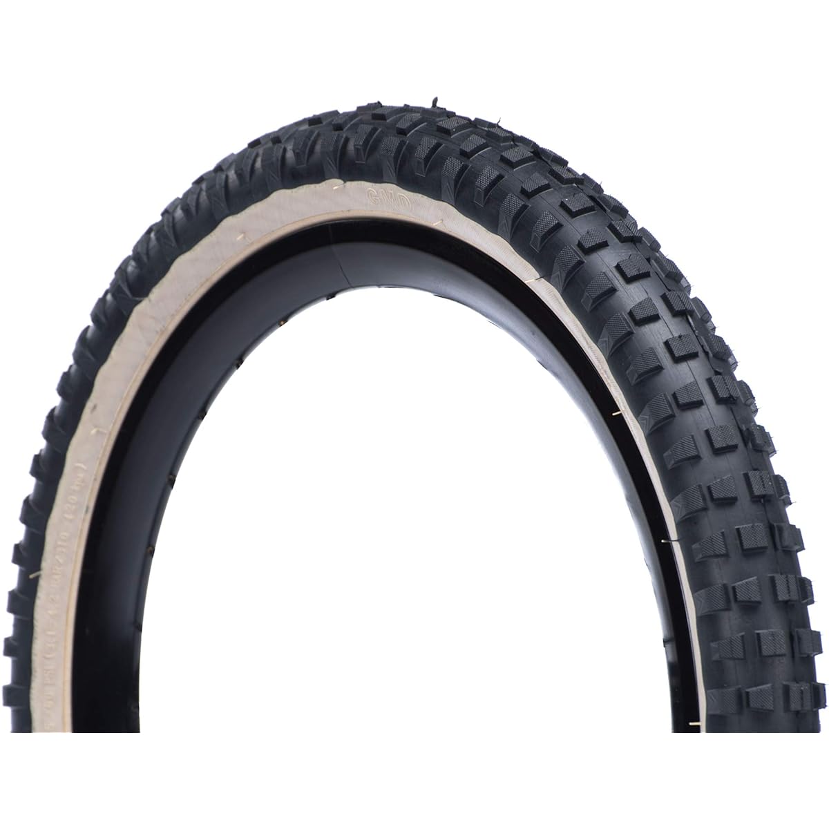 RITEWAY Mini Velo/Small Wheel Black/Skin Wall 20 inches x 2.25 [406] Block Tire
