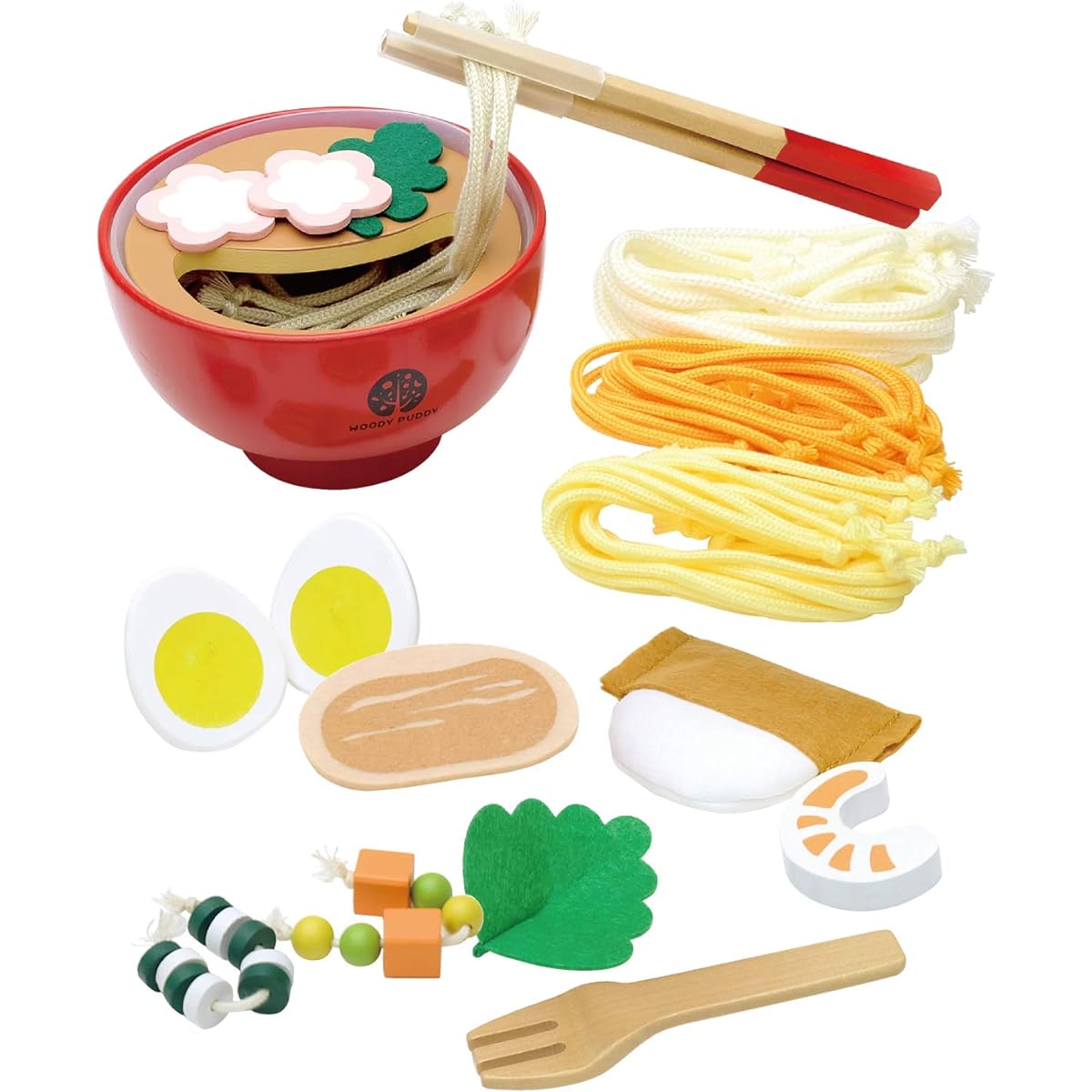 First Play House Noodle Cooking Set Magnet Wooden Toy Educational Toy Play House Woody Puddy