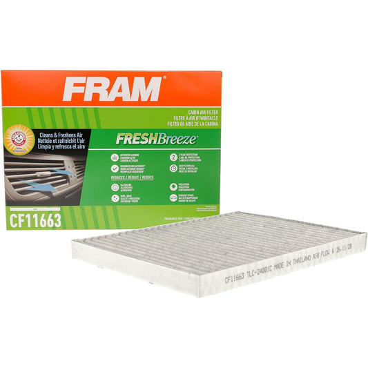 Fram CF11663 With Fresh Breeze Cabin Air Filter Arm & Hammer