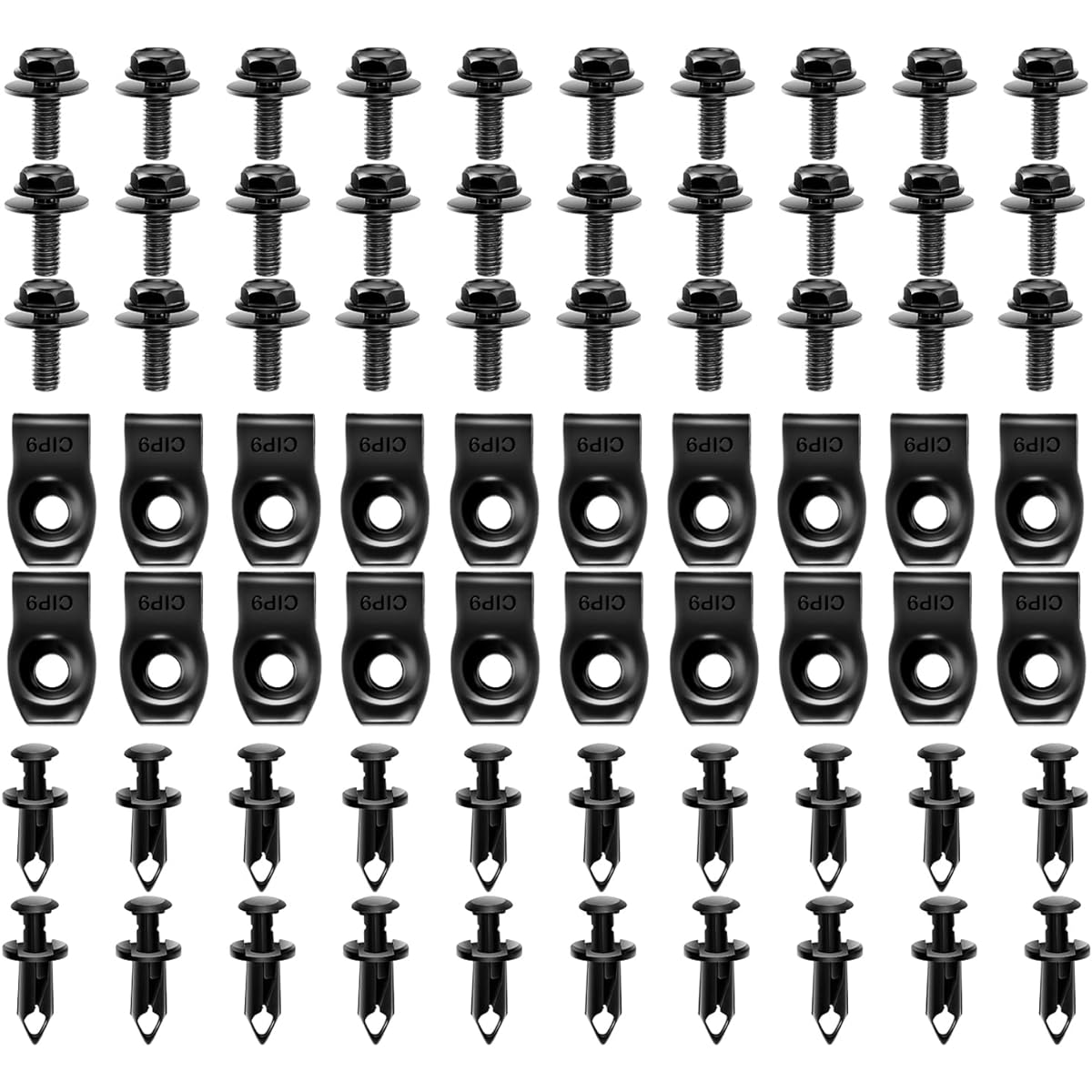 GOOACC Engine Under Cover Splash Shield Guard Guard Body Bolt Bumper Fender Liner Push Retainer Fastener Rivet Rivet Clip