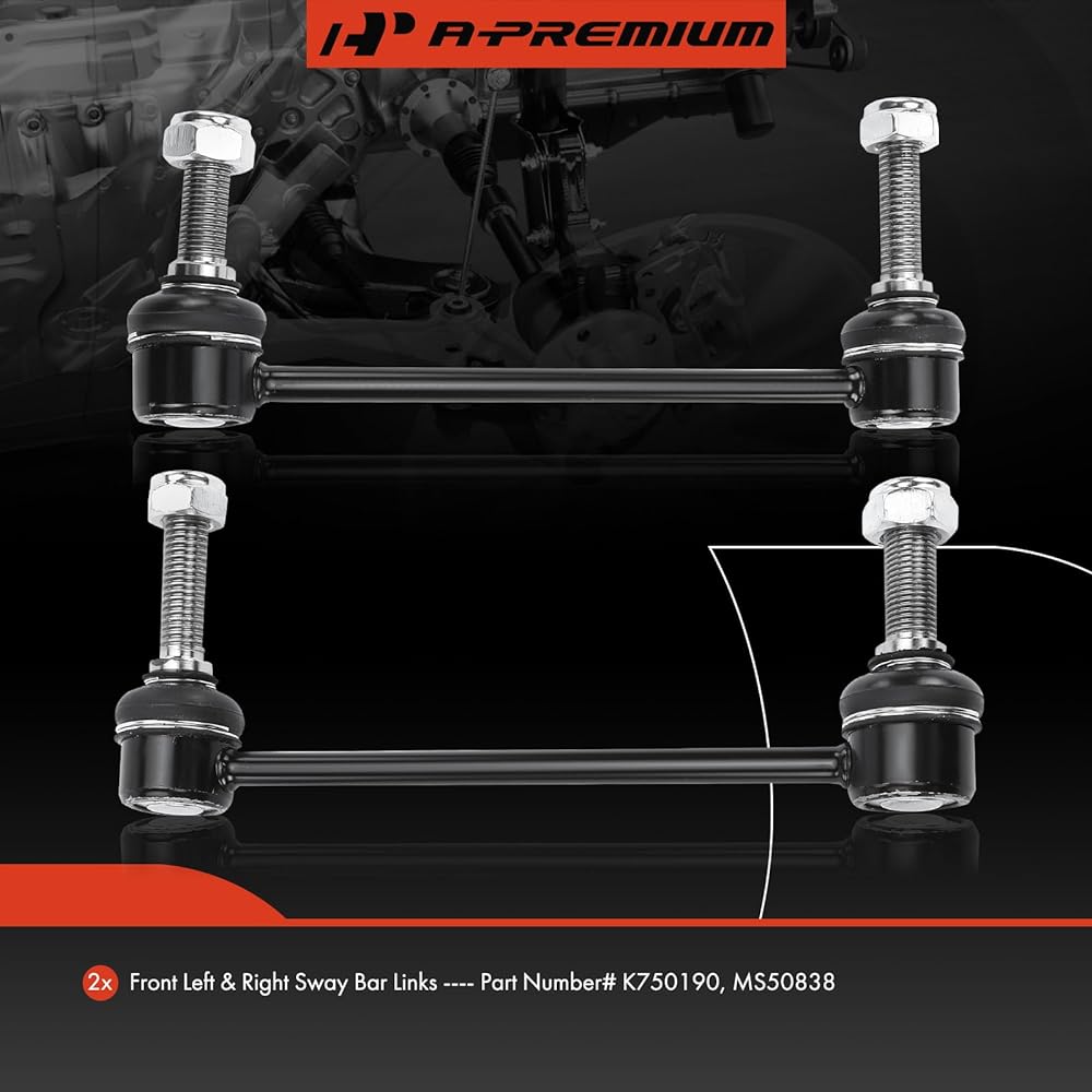 A-PREMIUM Front Shake Barlink Stabilizer Bar Link Cadillac Cadillac CTS 2008-2015 Replacement Number K750190 MS50838