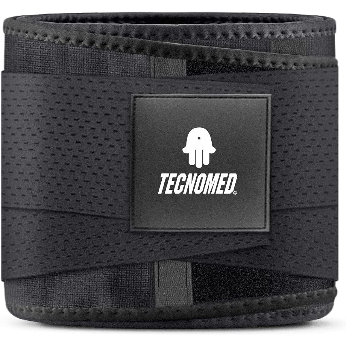 [Tecnomed] Waist Training Belt Corset Body Shaper Belly Band Shape Up Weight Loss Compression Band for Weight Loss/Training/Fitness (XS Black)