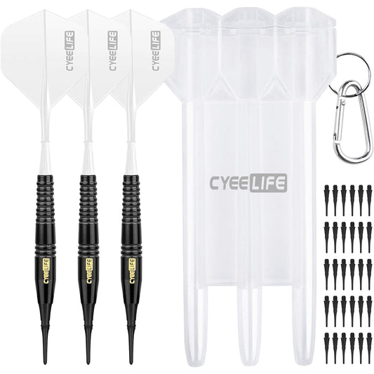 CyeeLife 16g Pure Copper Soft Tip Darts Set Soft tip Darts(White)