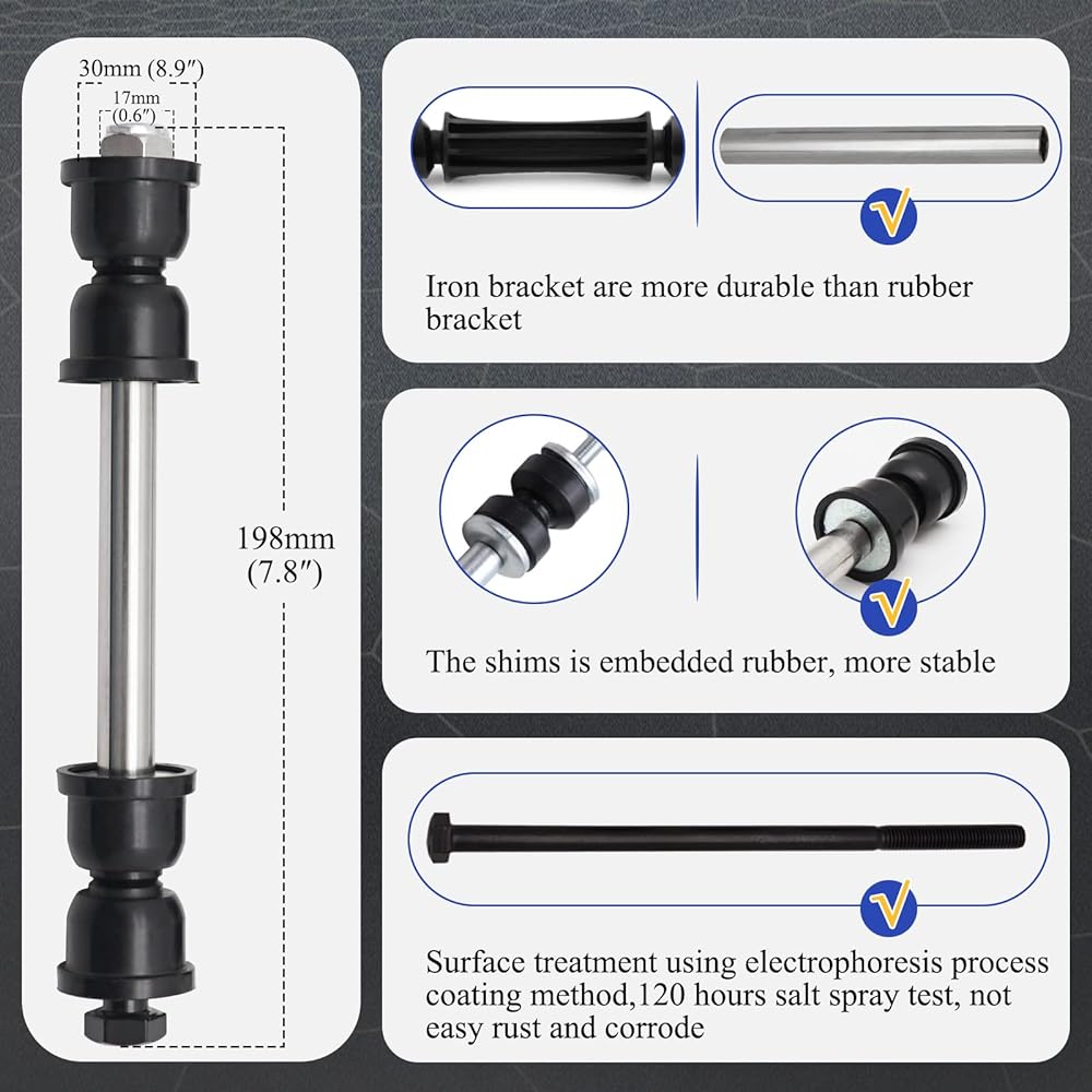 K700432 Front Stabilizer Swaver Endink 2007-2016 Chevrolet Sylvarad 1500 Avarante Taho Subarban/GMC Sierra Ukon/Cadillac Escalade K700538