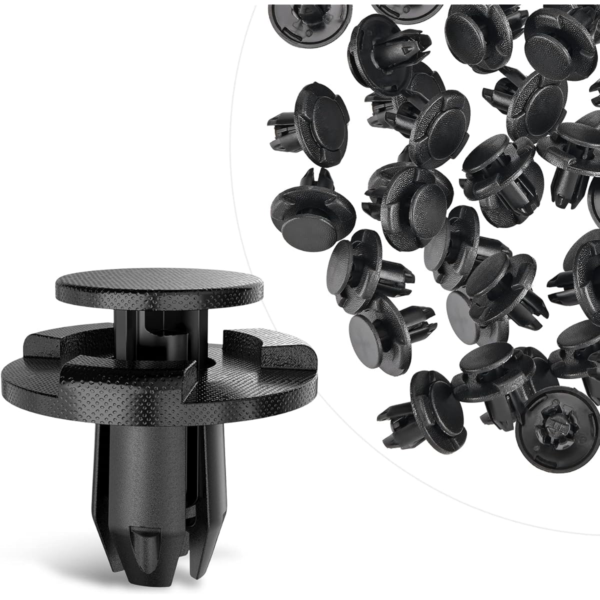 GOOACC 50Pcs Push-Type Engine Cowl Bumper Fender Clips Replacement for Nissan Altima Sentra Murano Maxima Xterra Infiniti FX35 FX45 G25 G35 G37 Mazda 3 5 6 CX-3 CX-5, OEM-#01553-05323,L33X13209