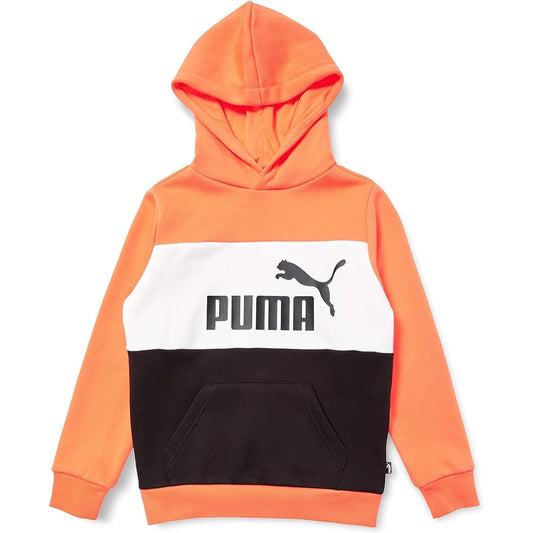 [PUMA] Fleece-lined Hoodie Sweatshirt ESS+ Color Block Hoodie Sweatshirt FL 672635 Boys