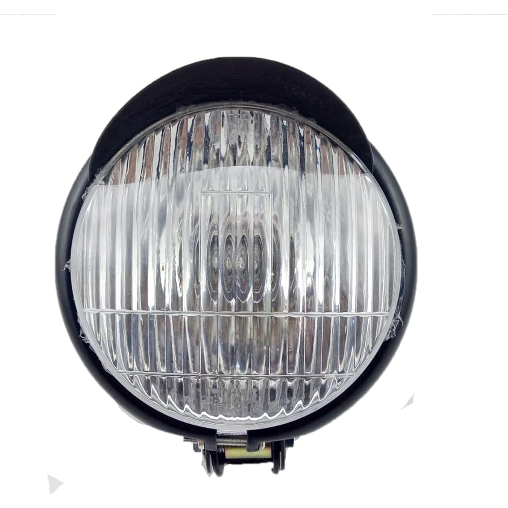 TASWK 5.5 inch Custom Black Head Lamp for Cruiser Cruiser Chopper Cafe Leava Bar