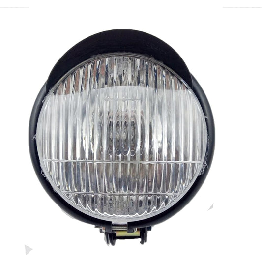 TASWK 5.5 inch Custom Black Head Lamp for Cruiser Cruiser Chopper Cafe Leava Bar