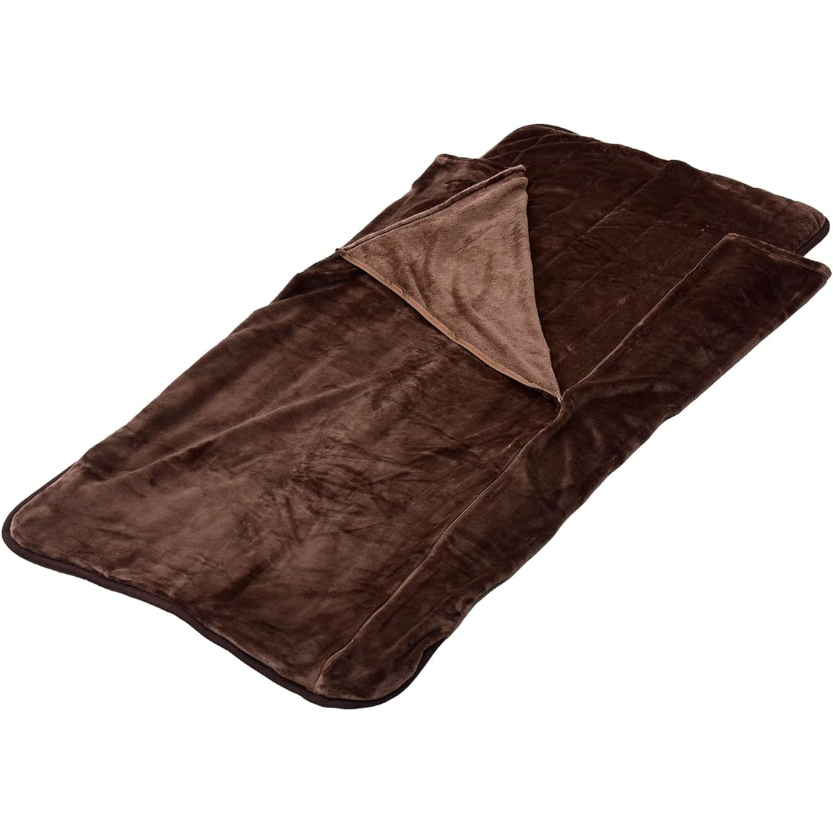 [Yamazen] Washable Anywhere Carpet 180 x 80 cm Fully washable ``Put it up to your neck and don't need a comforter'' Flannel finish Dust mite repellent function Brown YWC-181PK(T)