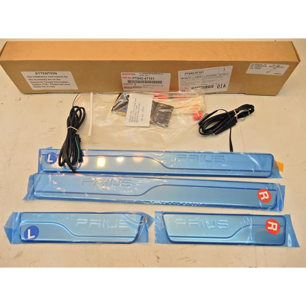 US Toyota Genuine Toyota Prius 50 Series 2015-2023 type LED LED Light Door Protector Scuff Plate