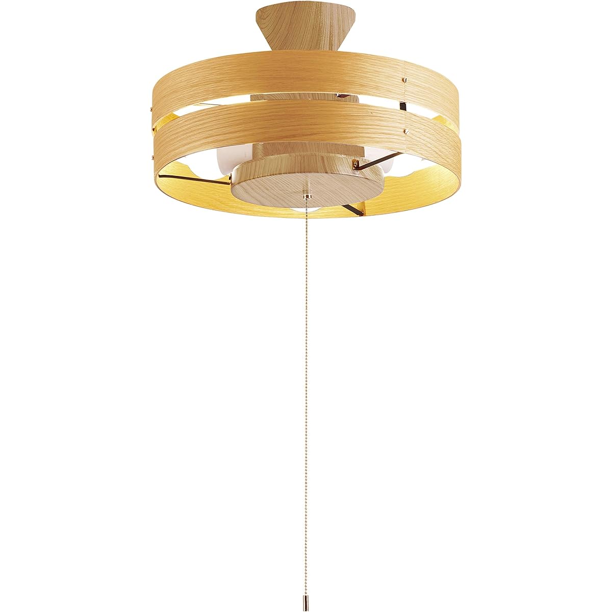Kishima Natural Industrial Scandinavian LED Pendant Light 3 Lights (Oak) AMZ69309
