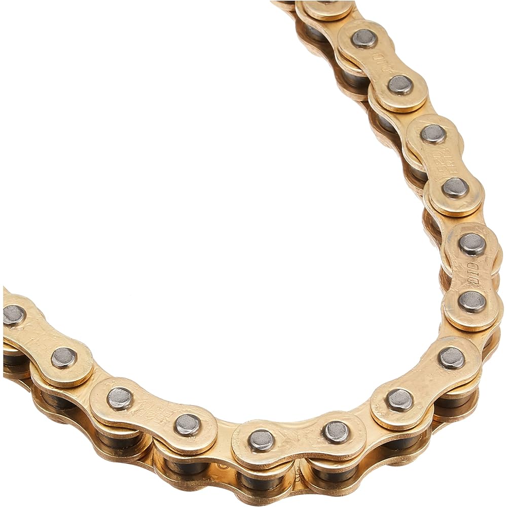 D.I.D Motorcycle Chain with Clip Joint 520ERT3-110RB G&G (Gold) SDH Pin Processing for Two Wheels Motorcycle 906364