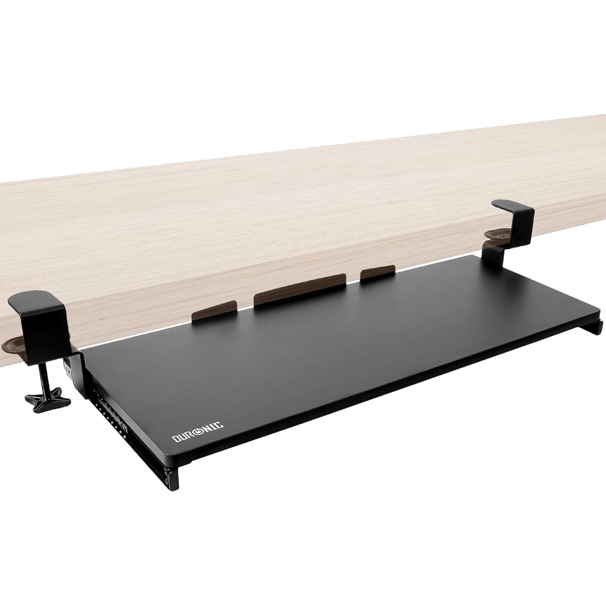 Duronic Retrofit Keyboard Stand 68cmX28cm DKTPX2/Underdesk Drawer/Clamp Installation Type/Ergonomics/Workstation Workstation/Slide Drawer Installation/Easy to Install