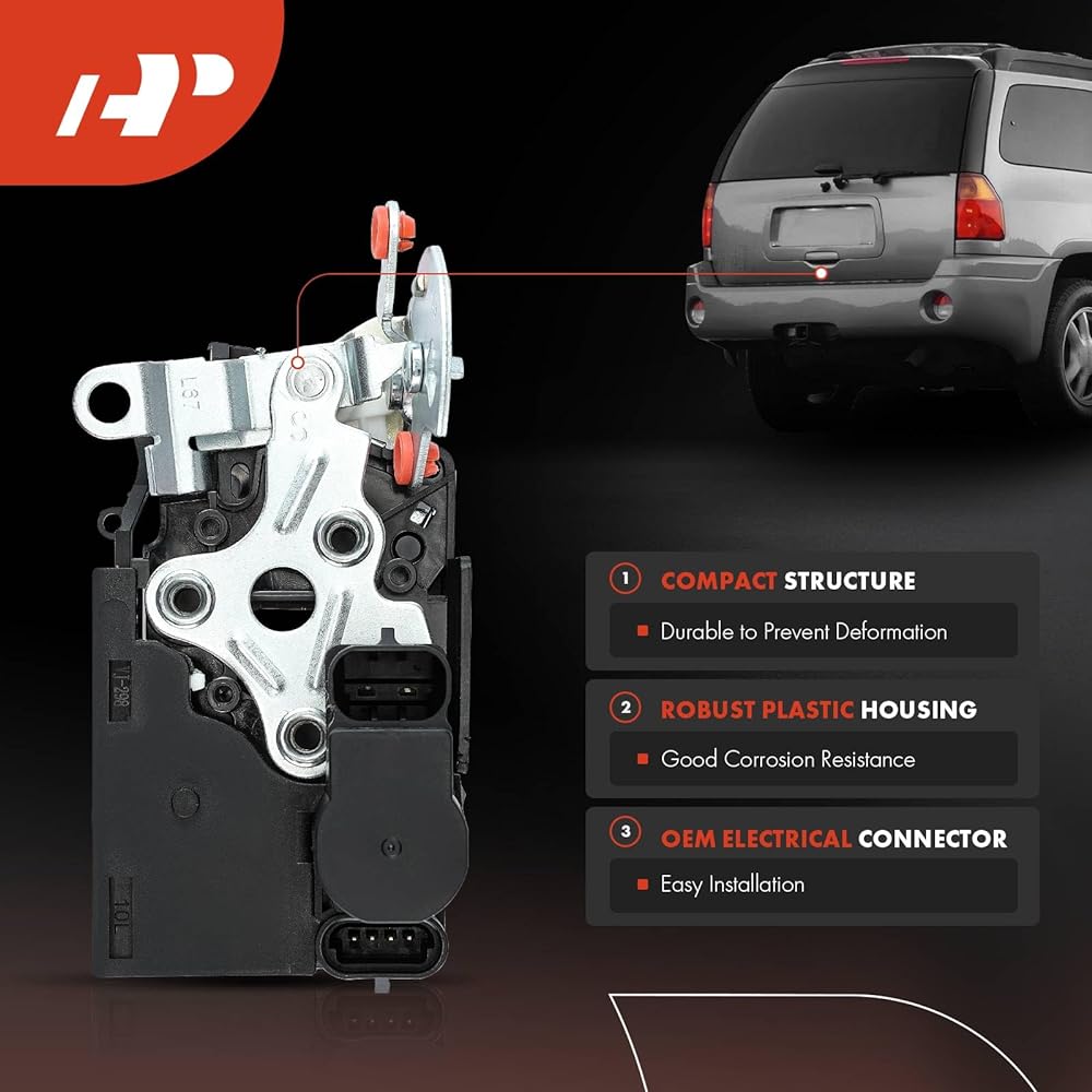 A-PREMIUM Lift Gate Door Lock Latch Latch Actuator Buyic Leinia & Chevrolet Trail Blazer EXT & GMC ENVOY XUV & ISUZU ASCENDER & OLDSMOBILE BRAVADA & SAAB 9-7X Sports Utility Reart Gate Gate
