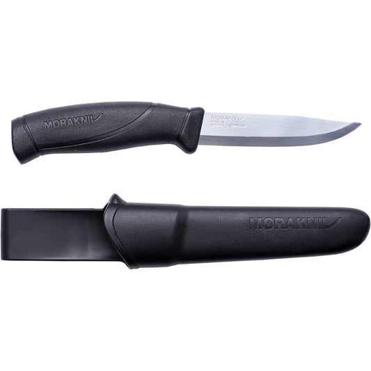 Morakniv Companion Stainless Steel Black Blade Thickness 2.5mm Outdoor Knife Camping Knife Black