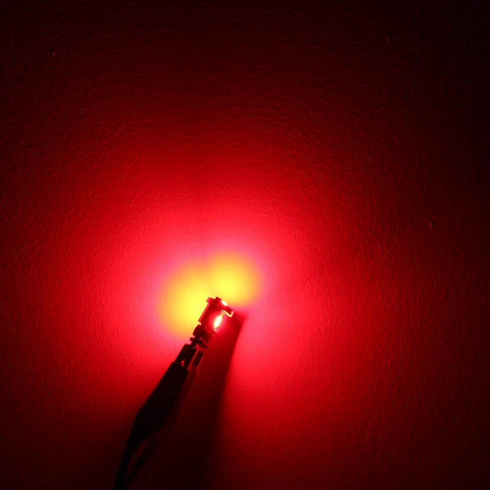 Alla Lighting 168 194 T10 T10 LED bulb Super Bright Red 175 2825 W5W 192 2821 ZS SMD 12V In -vehicle Light Car Track Map Dome Trunk Cargo Land Step Lamp Replacement
