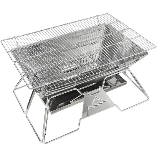 Camping Moon Bonfire Grill Bonfire Stand Barbecue Stove 2 Height Adjustable Large Canvas Case Included MT-3