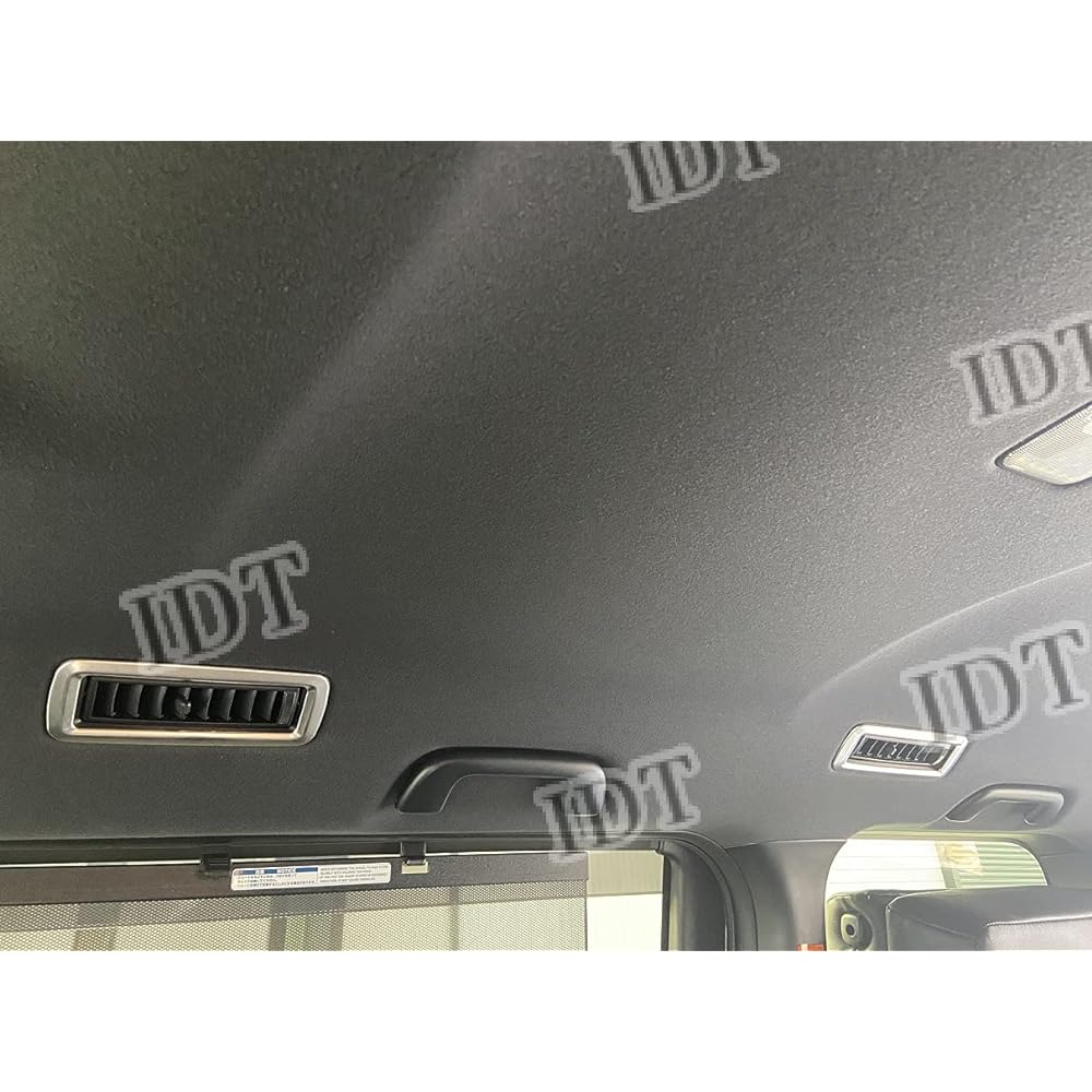 IDT Mini Waist Included 80 Series Voxy Noah Esquire Silver Rear Air Conditioner Cover Interior Panel 2nd Row 3rd Row Duct Garnish Bezel Trim Easy Installation (Rear Air Conditioner Cover Silver Set of 4)