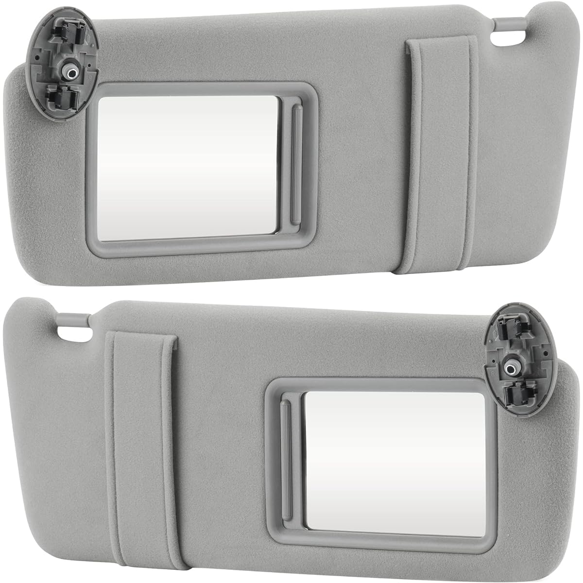 Gray driver left + passenger seat right side of the passenger seat for sun visor 2008 2008 2009 2011 2011 2011 2011 for replacement 74310-06750-E0, 74320-06780-B0