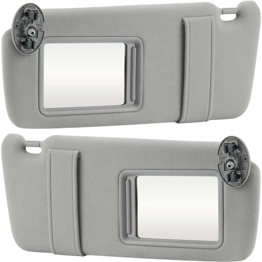 Gray driver left + passenger seat right side of the passenger seat for sun visor 2008 2008 2009 2011 2011 2011 2011 for replacement 74310-06750-E0, 74320-06780-B0