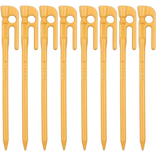 ELLISSE Forged Peg Elisse Stake 18cm Set of 8 Powder Baked Paint MADE IN JAPAN (Beige)