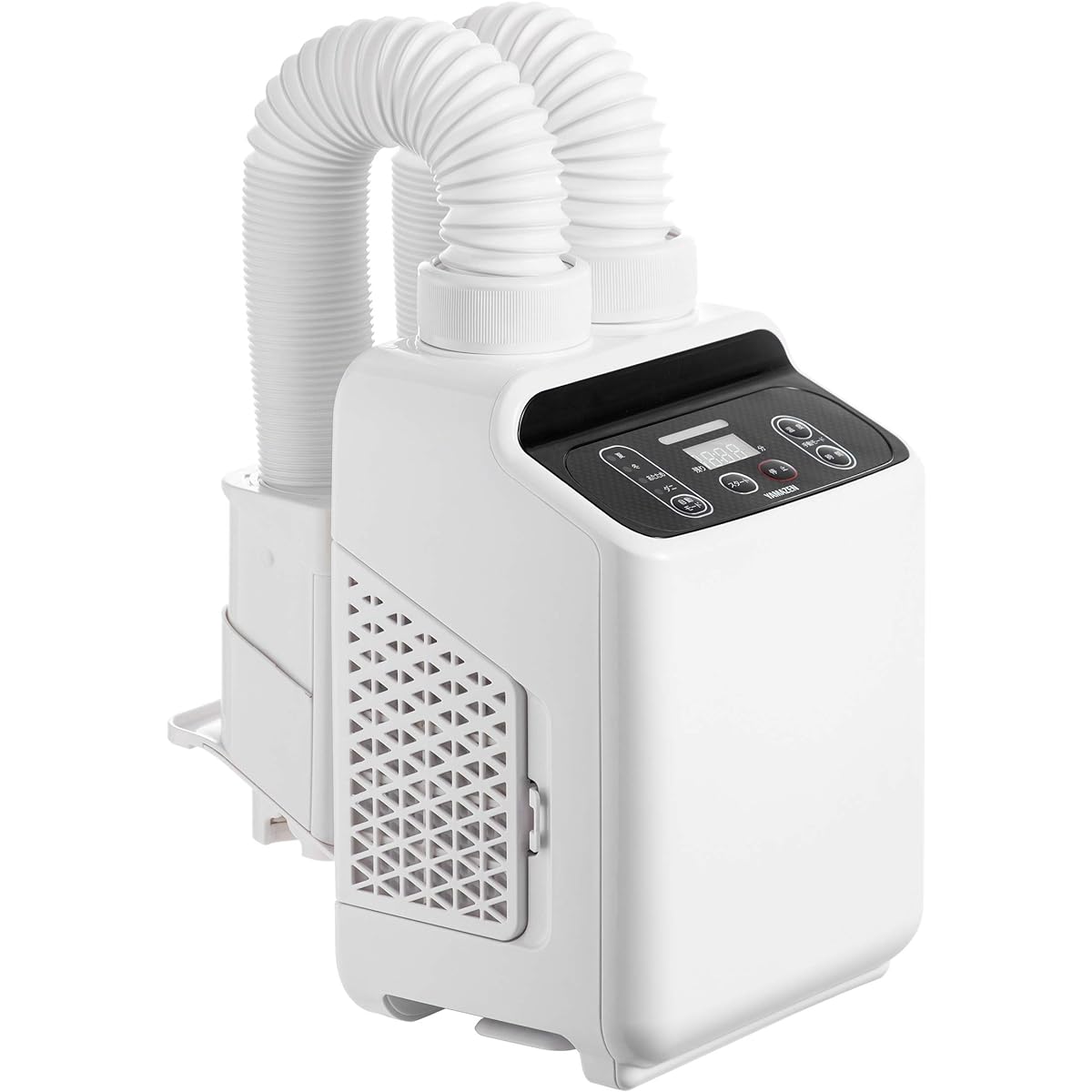 [Yamazen] Futon Dryer Double Nozzle "Dries 2 Futons at the Same Time" Equipped with Hot Air Function No Mat Required Sliding 3D Nozzle Comes with 2 Shoe Drying Attachments ZFE-W800(W)
