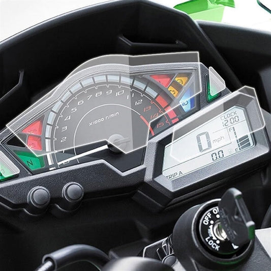 DEMUR Cluster Scratch Cluster Screen High Definition Protective Film for Kawasaki Z300 Z250 NINJA300 EX300 NINJA250R Dashboard Screen Protector (Size : 5 PCS)