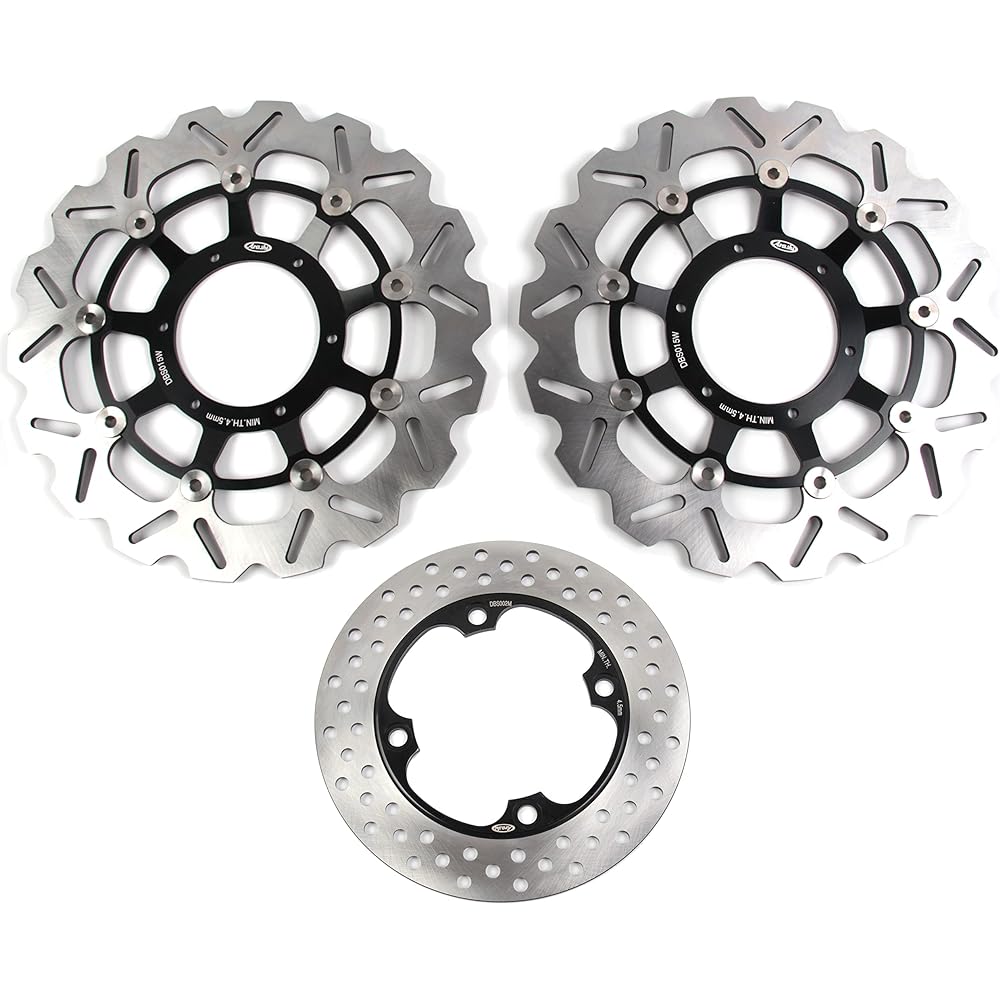 Arashi Front and Rear Brake Disc Rotor for Honda CBR600RR PC37 PC40 2003-2020 Motorcycle Replacement Accessories 2004 2005 2006 2007 2008 2009 Black CBR1000RR 04-05