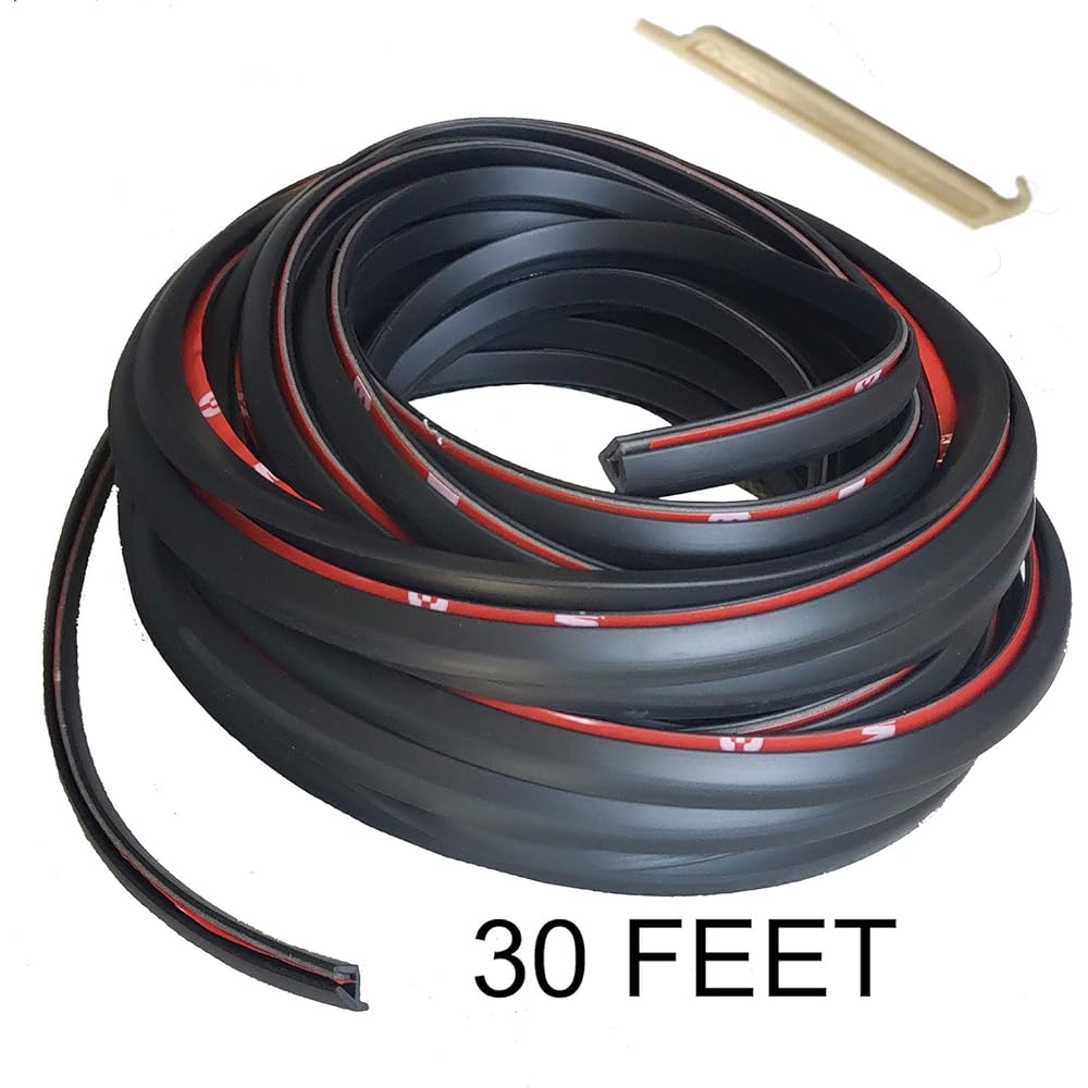 KING FENDER Flare Edge Trim Rubber Gasket Welding T -style 30 -foot -Alignment tool for cars and trucks -Double edge -Length 30 feet -adhesive to flare with adhesive tape for automotive