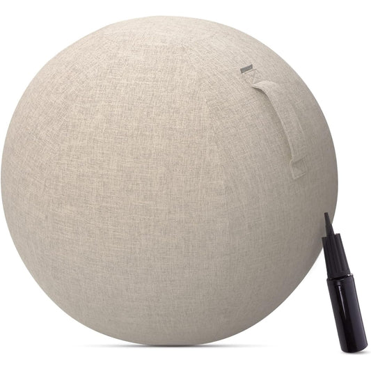 [Balance Ball & Balance Ball Cover] ELECOM Balance Ball 65cm Fitness with Air Pump Gray HCF-BB65GY