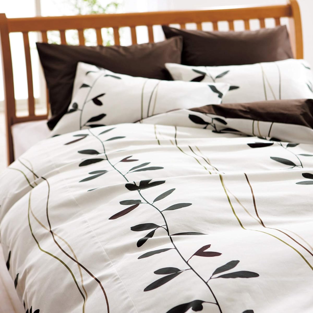 Nishikawa Mee 3 Step Cover Replacement, Easy, Stress-free Duvet Cover, Double White, Fully Open Zippers on Both Sides, Snap Hook, Smooth to the Touch, 100% Cotton, Highly Absorbent, Antibacterial
