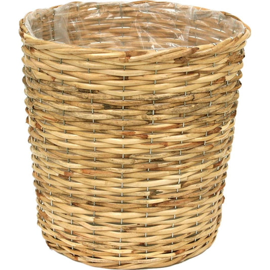 Ohashi Shinji Shoten Pot Cover Rattan Basket K10 Natural Approximately φ39 x H38cm 13-250