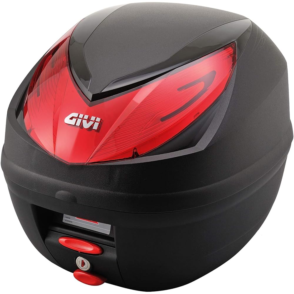 GIVI Motorcycle Rear Box Monolock 25L WILDCAT Series E250N Red Lens 95605